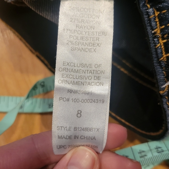 Democracy ABsolution mid rise Slim jeans size 8 - Picture 7 of 9